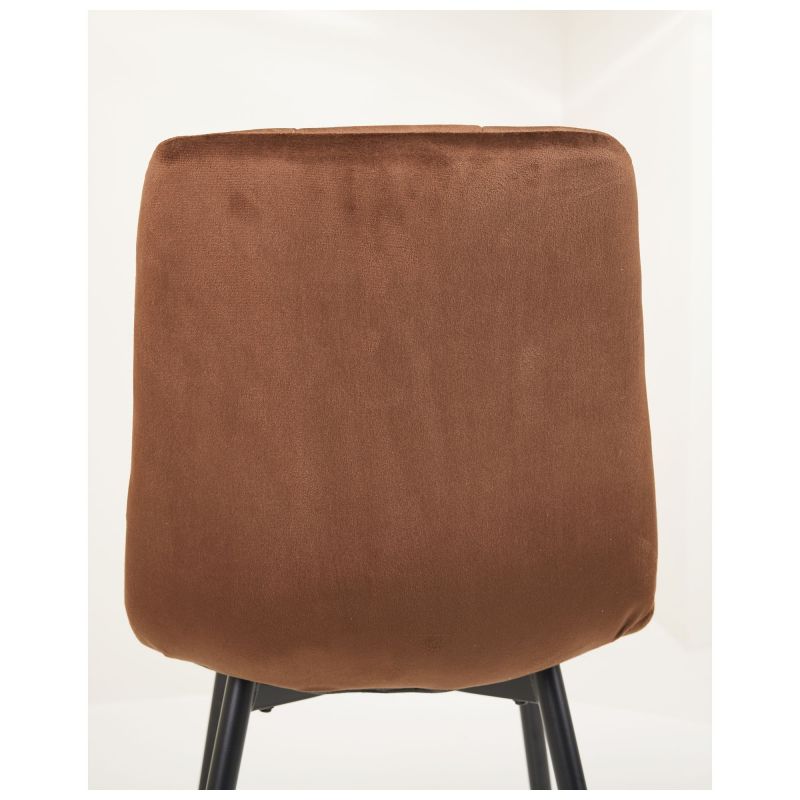 Стілець Cherry чорний/вельвет кавовий (A553524)