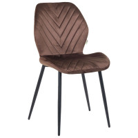 Стул Daisy черный/ вельвет коричневый (A553527)