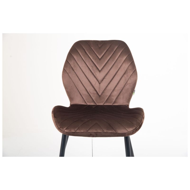 Стул Daisy черный/ вельвет коричневый (A553527)