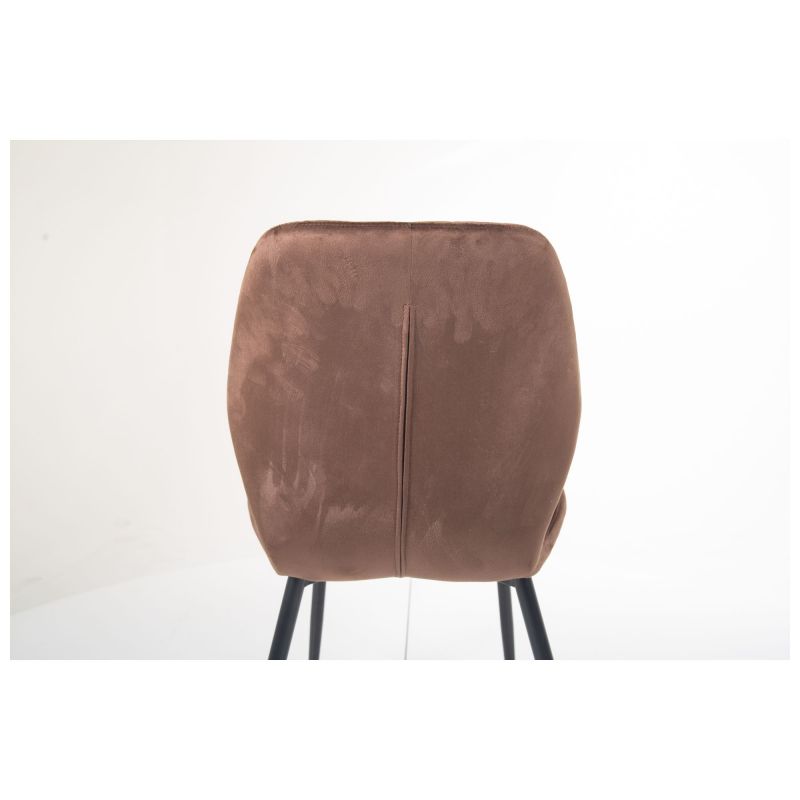 Стул Daisy черный/ вельвет коричневый (A553527)