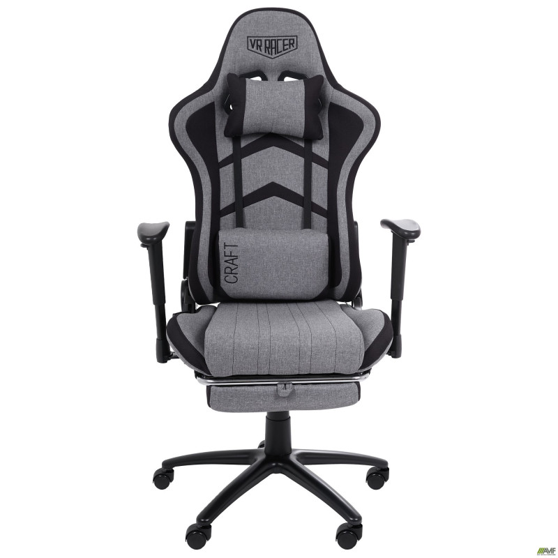 Кресло VR Racer Textile Craft серый/черный (A553944)