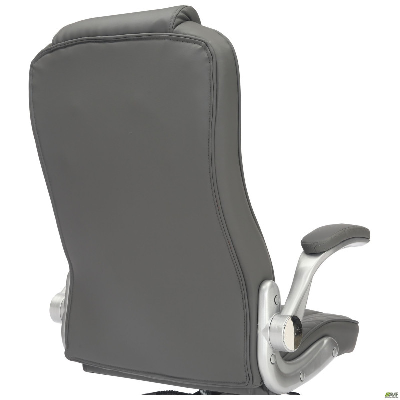 Кресло руководителя Parker кожзам серый (A555316)