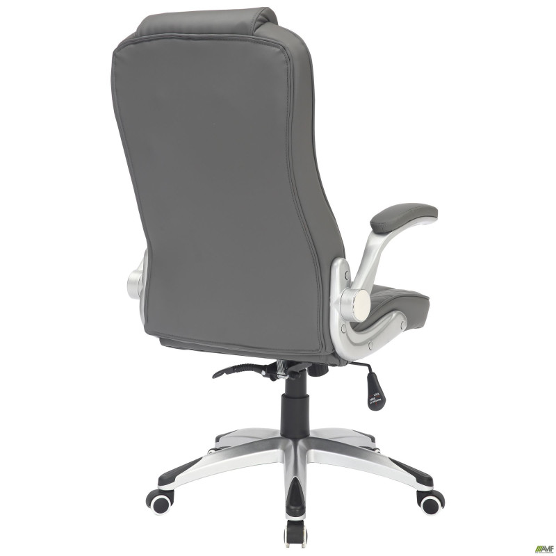 Кресло руководителя Parker кожзам серый (A555316)