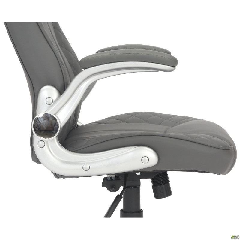 Кресло руководителя Parker кожзам серый (A555316)