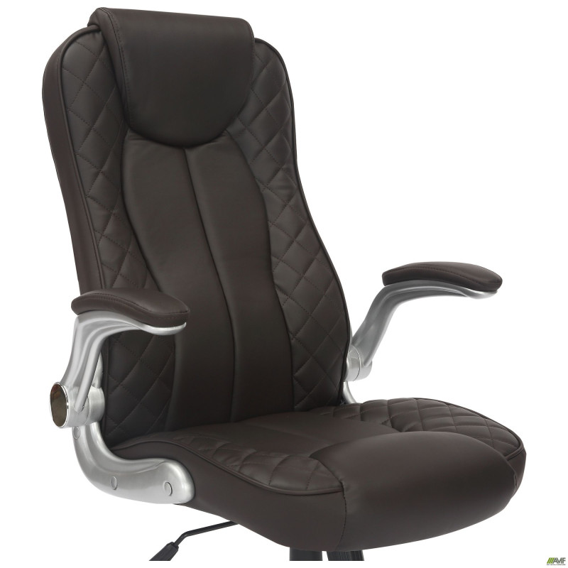 Кресло руководителя Parker кожезаменитель коричневый (A555317)