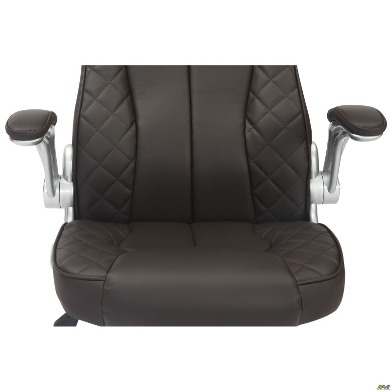 Кресло руководителя Parker кожезаменитель коричневый (A555317)