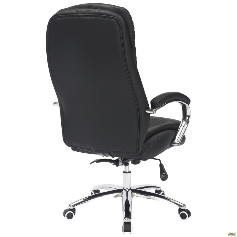 Кресло Valencia хром НВ, механизм Anyfix, кожзам черный (A555321)