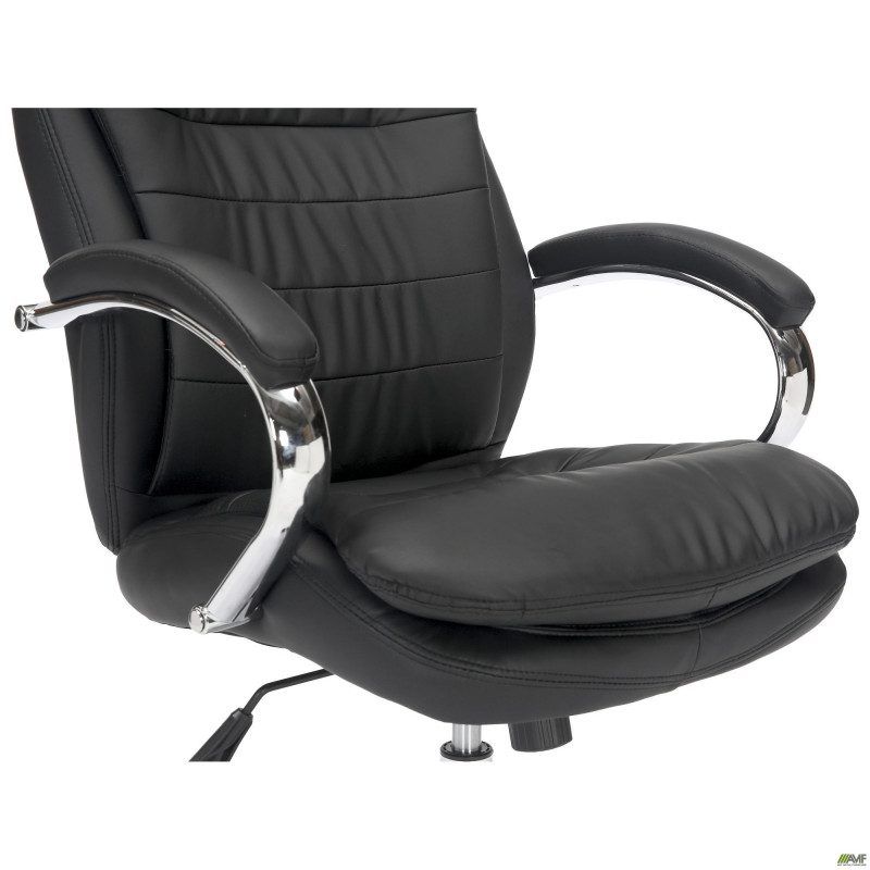 Кресло Valencia хром НВ, механизм Anyfix, кожзам черный (A555321)