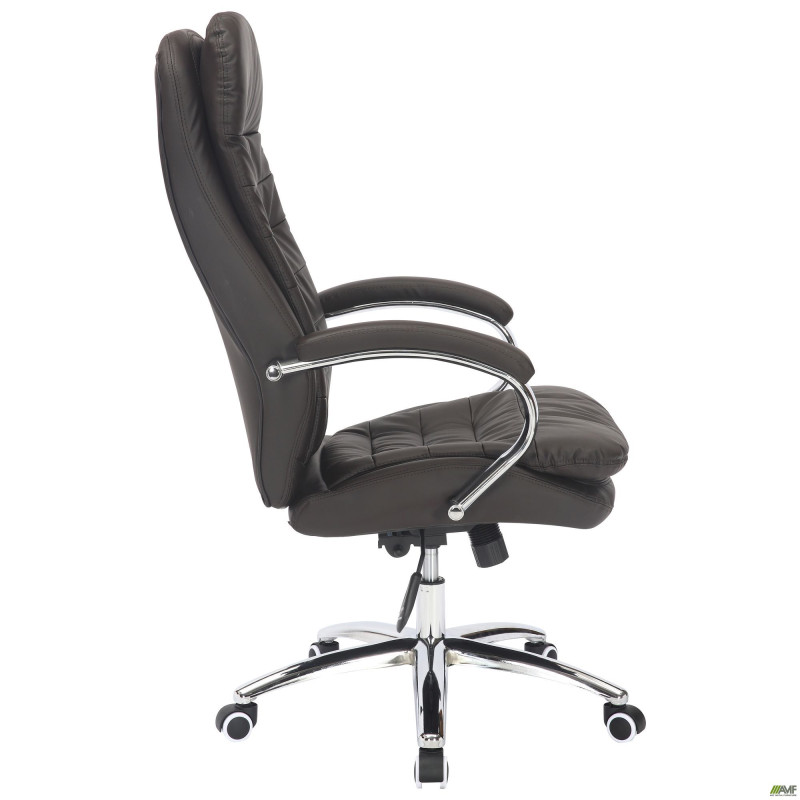 Кресло Valencia хром НВ, механизм Anyfix, кожзам коричневый (A555322)