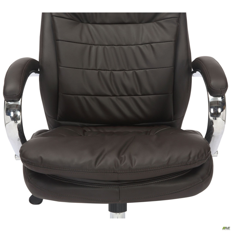 Кресло Valencia хром НВ, механизм Anyfix, кожзам коричневый (A555322)