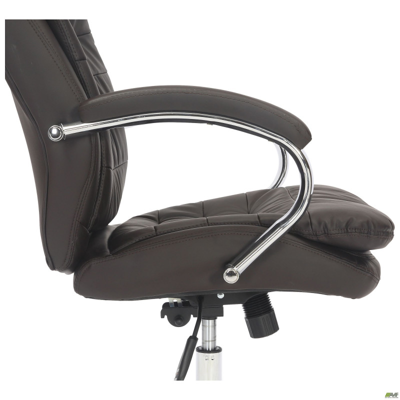 Кресло Valencia хром НВ, механизм Anyfix, кожзам коричневый (A555322)