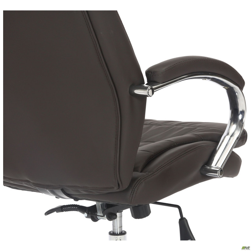 Кресло Valencia хром НВ, механизм Anyfix, кожзам коричневый (A555322)