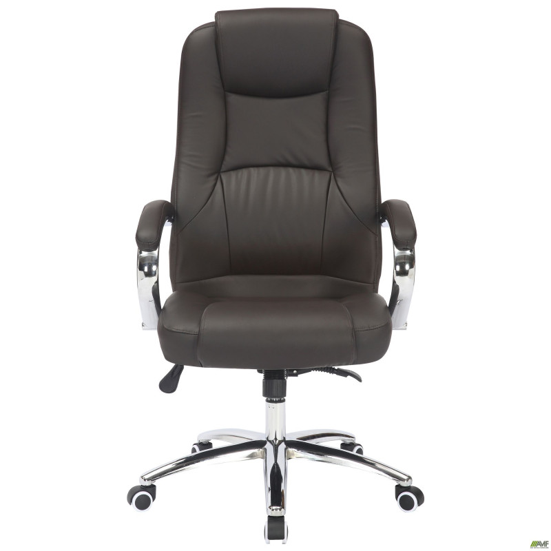 Кресло Mustang-Ch хром НВ, механизм Anyfix, кожзам коричневый (A555324)
