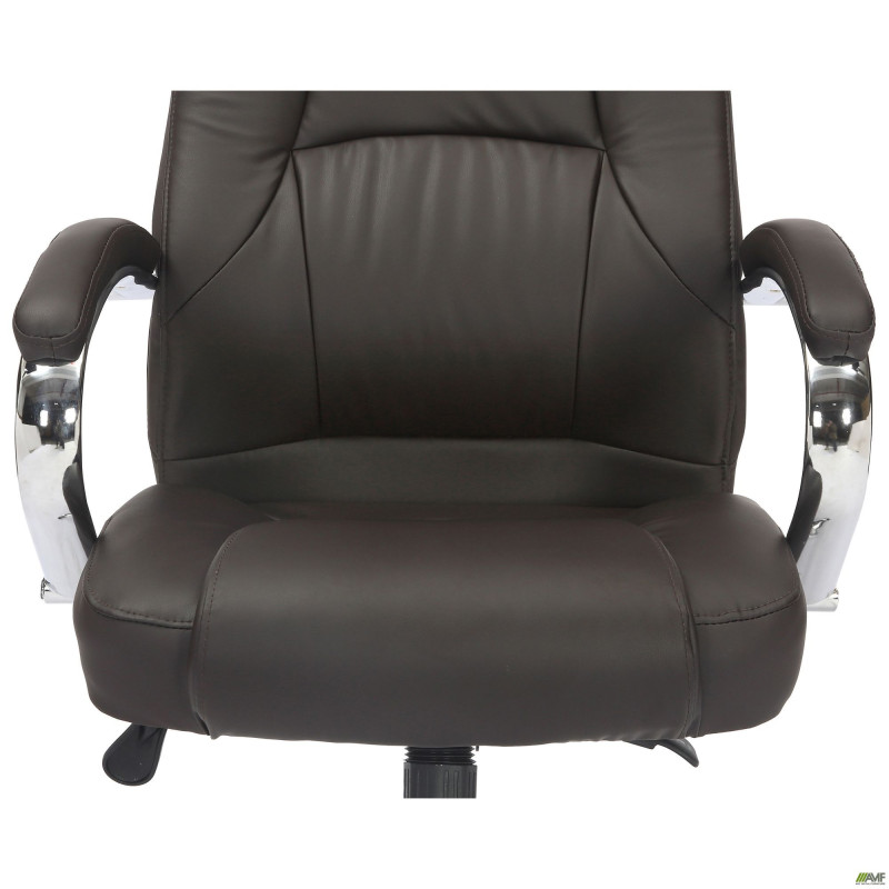 Кресло Mustang-Ch хром НВ, механизм Anyfix, кожзам коричневый (A555324)