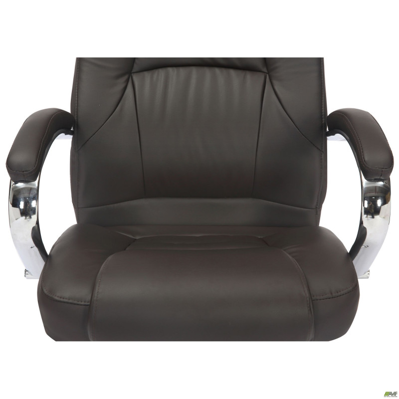 Кресло Mustang-Ch хром НВ, механизм Anyfix, кожзам коричневый (A555324)