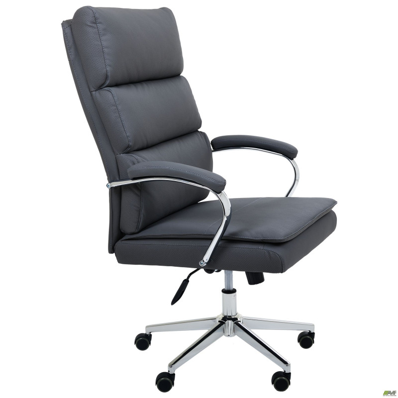 Кресло руководителя Faraon кожзам серый (A555337)