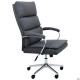 Кресло руководителя Faraon кожзам серый (A555337)