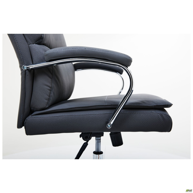 Кресло руководителя Faraon кожзам серый (A555337)