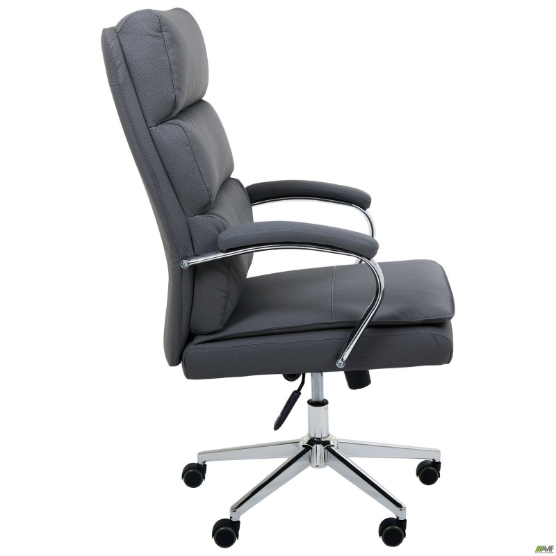 Кресло руководителя Faraon кожзам серый (A555337)