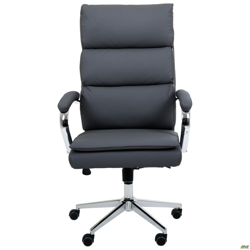 Кресло руководителя Faraon кожзам серый (A555337)