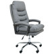 Кресло руководителя Armani кожзам серый (A555342)