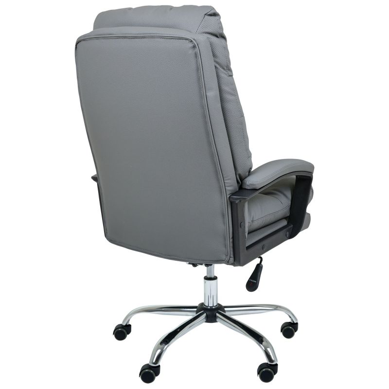 Кресло руководителя Armani кожзам серый (A555342)
