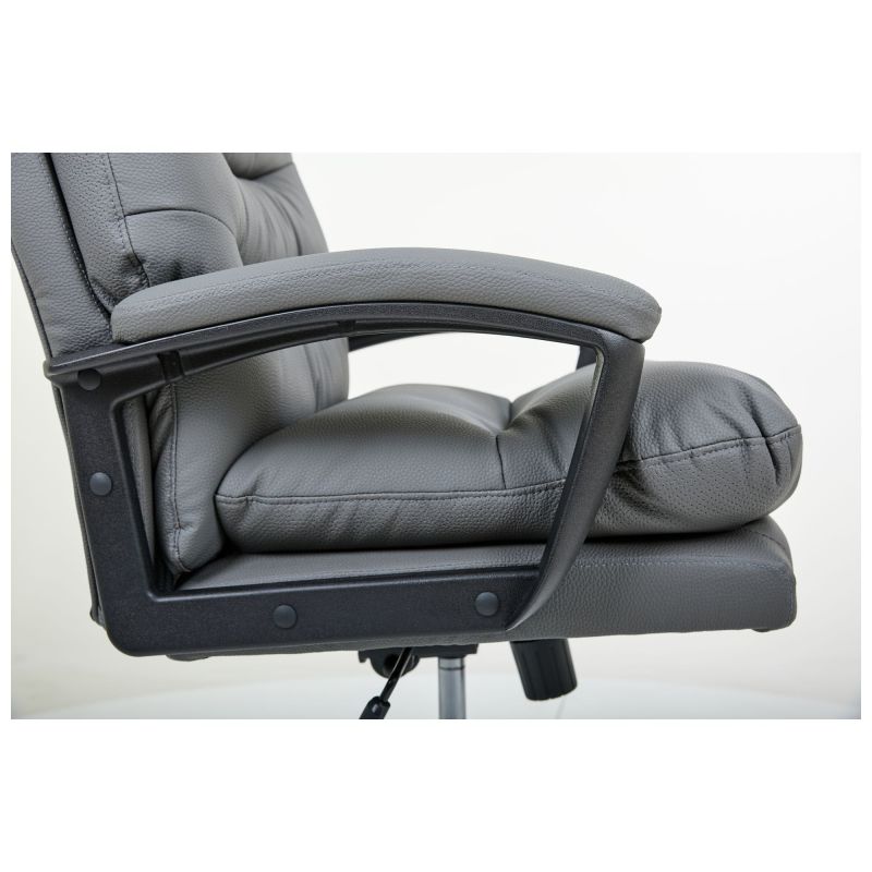 Кресло руководителя Armani кожзам серый (A555342)