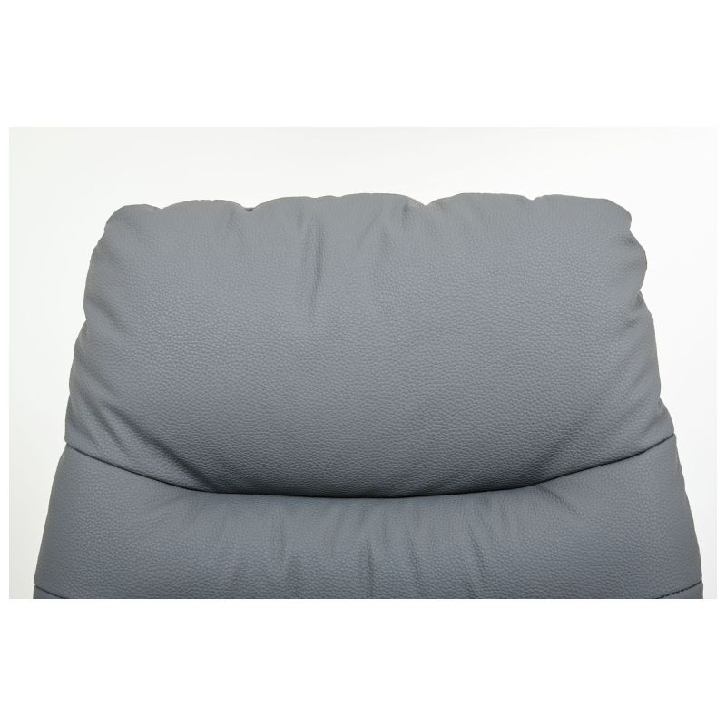 Кресло руководителя Armani кожзам серый (A555342)