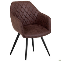 Крісло поворотне Galaktika чорний/червоно-коричневий (A555353)