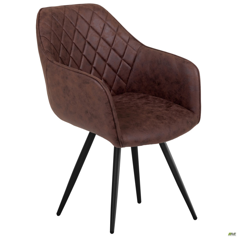 Крісло поворотне Galaktika чорний/червоно-коричневий (A555353)