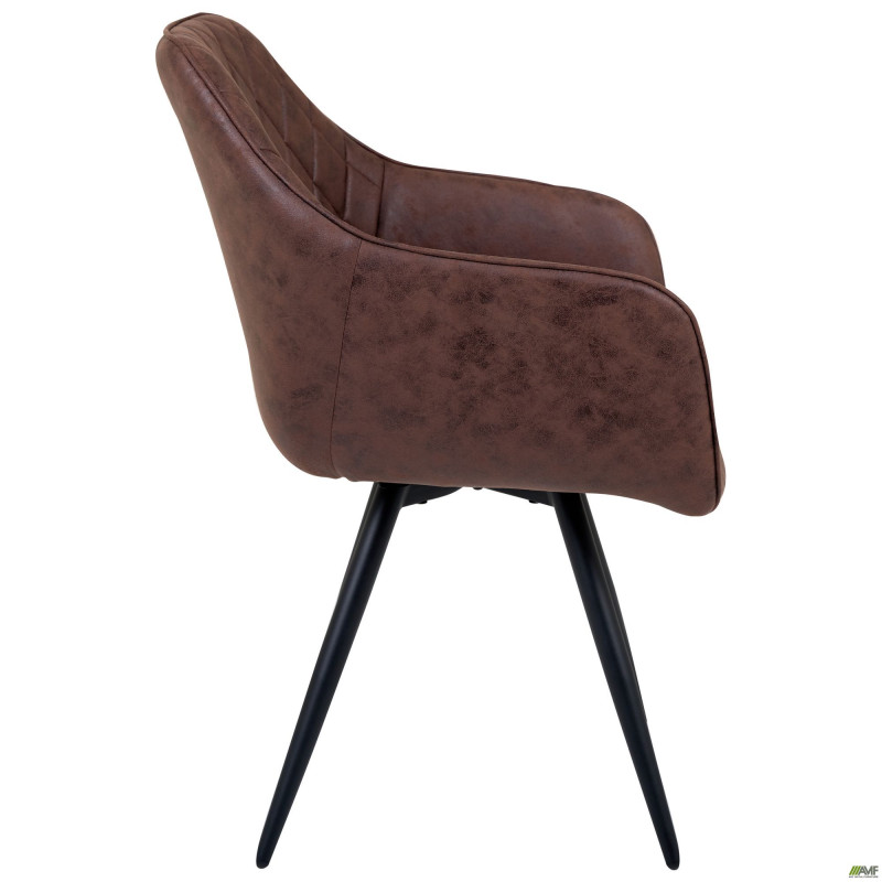 Крісло поворотне Galaktika чорний/червоно-коричневий (A555353)