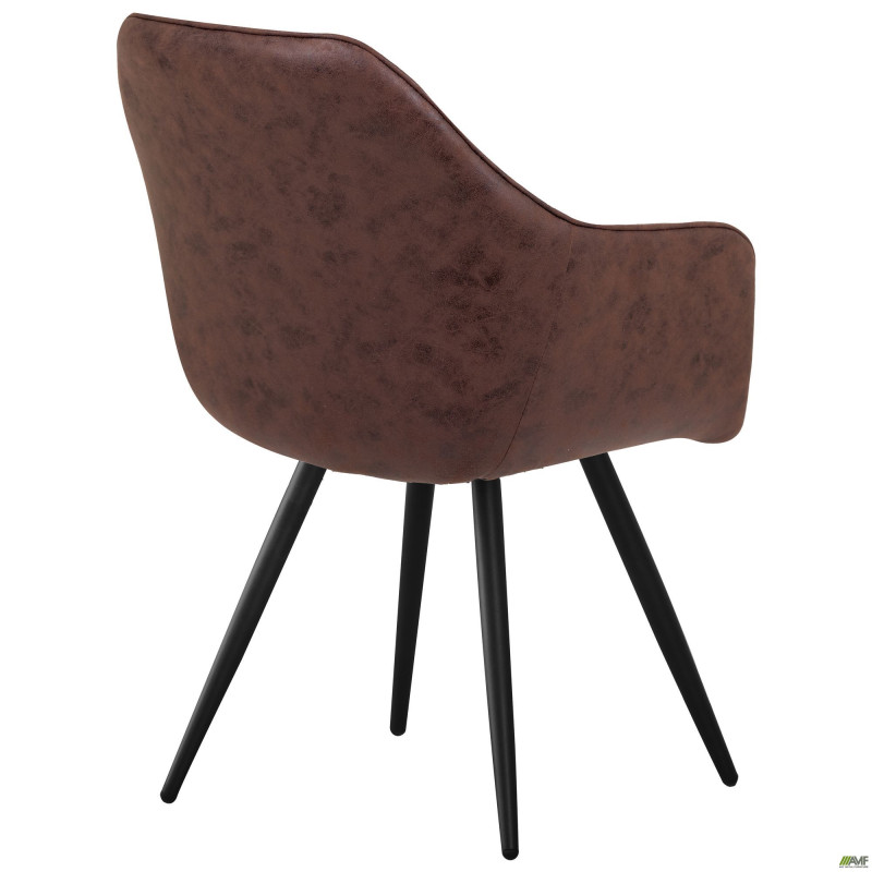 Крісло поворотне Galaktika чорний/червоно-коричневий (A555353)