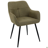 Крісло Ariel чорний/тканина зелена (A555429)