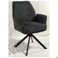 Кресло поворотное Leonor вельвет темно-серый (A555447)