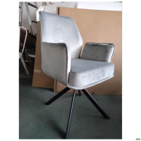 Кресло поворотное Leonor вельвет светло-серый (A555448)