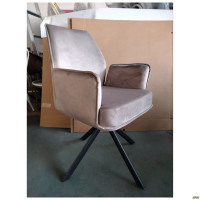 Кресло поворотное Leonor вельвет светло-коричневый (A555449)