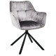 Кресло поворотное Jasmin вельвет теплый серый (A555550)