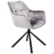 Кресло поворотное Jasmin вельвет теплый серый (A555550)