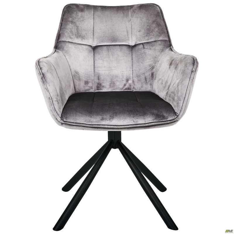 Кресло поворотное Jasmin вельвет теплый серый (A555550)