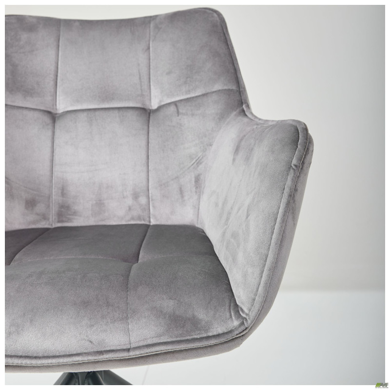 Кресло поворотное Jasmin вельвет теплый серый (A555550)