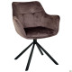 Кресло поворотное Jasmin вельвет шоколад (A555552)