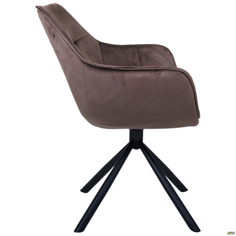 Кресло поворотное Jasmin вельвет шоколад (A555552)