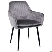 Кресло Paula-C вельвет тепло серый (A555556)