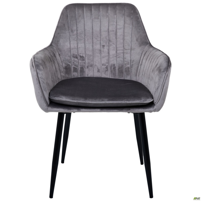 Кресло Paula-C вельвет тепло серый (A555556)