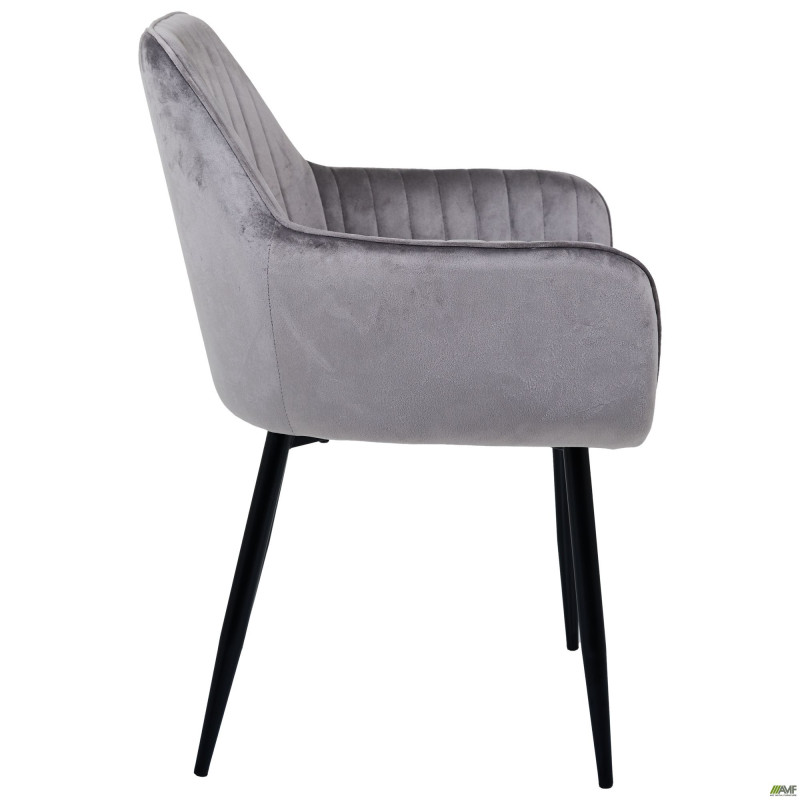 Кресло Paula-C вельвет тепло серый (A555556)