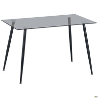 Стол Umberto черный/стекло тонированное серое (A555560)