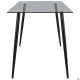 Стол Umberto черный/стекло тонированное серое (A555560)