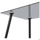Стол Umberto черный/стекло тонированное серое (A555560)