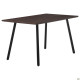 Стол Sheffield черный/МДФ темно-коричневый (A555566)