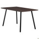 Стол Sheffield черный/МДФ темно-коричневый (A555566)